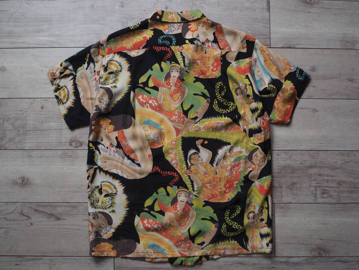 サンサーフ SUN SURF Aloha マトソンライン メニュー柄 ハワイアンシャツ 90s M品番 実寸M程度