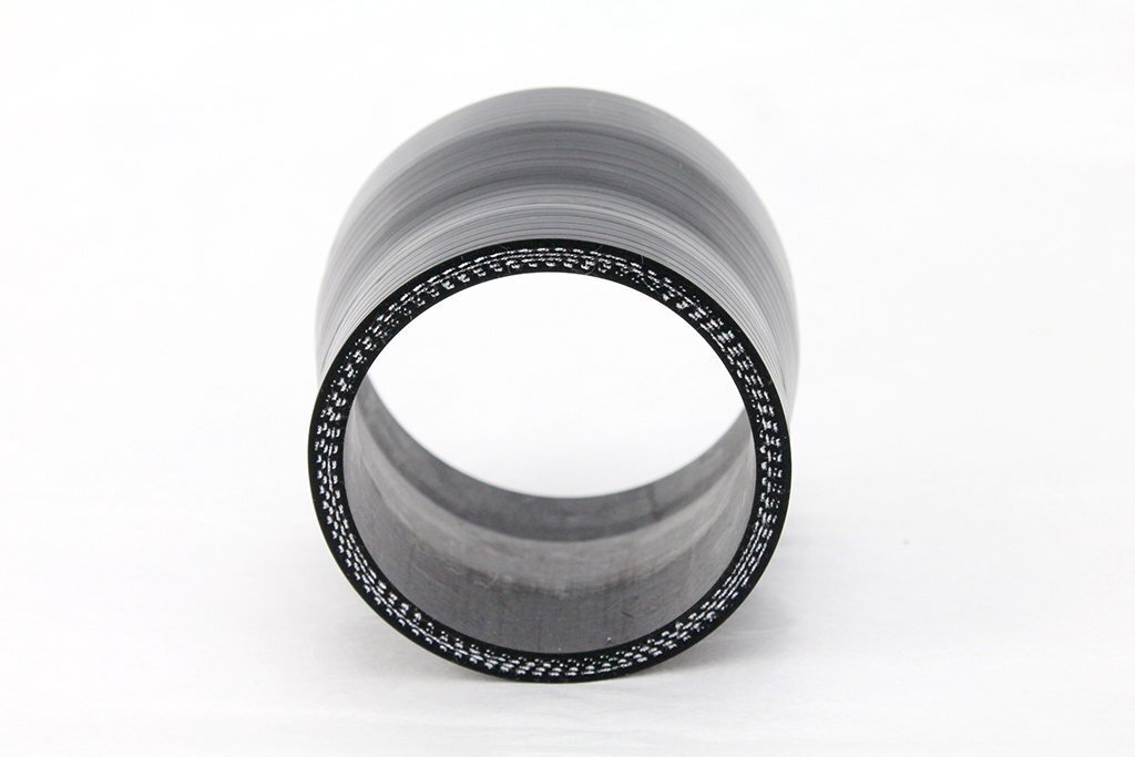 送料格安 70mm-80mm 異徑ストレート 強(qiáng)化シリコンホース 4層 ブラック 黒 4プライ インテークホース ラジエーター ヒーター 70Φ-80
