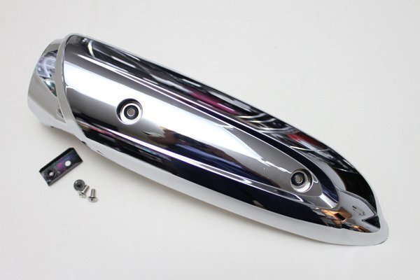 リモコンジョグ 4stジョグ/ZRエボ2 メッキ マフラーガード JOG SA16J SA36J SA39J マフラーカバーYAMAHA ヤマハ