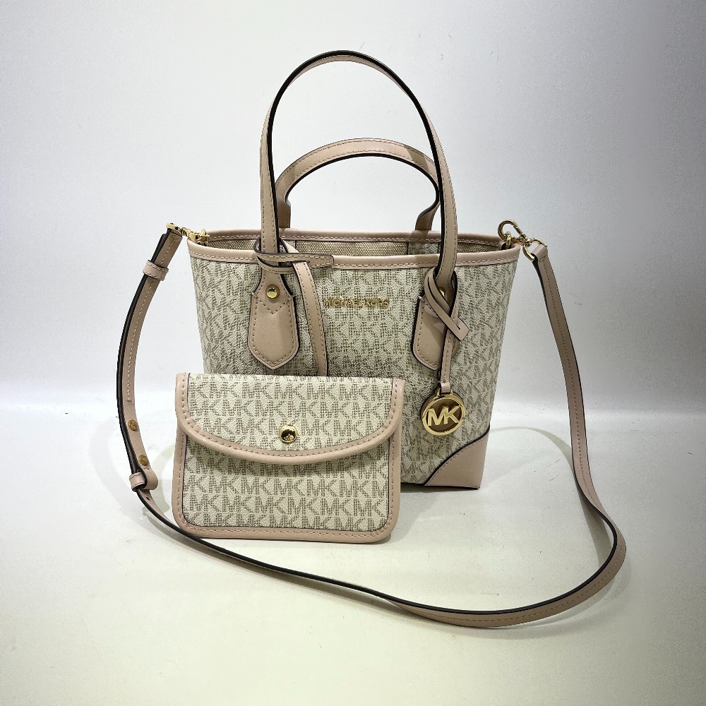 06w14026 *1 иен ~ Michael Kors Michael Kors MICHAEL KORS розовый сумка на плечо ручная сумочка 2way [ б/у товар ]