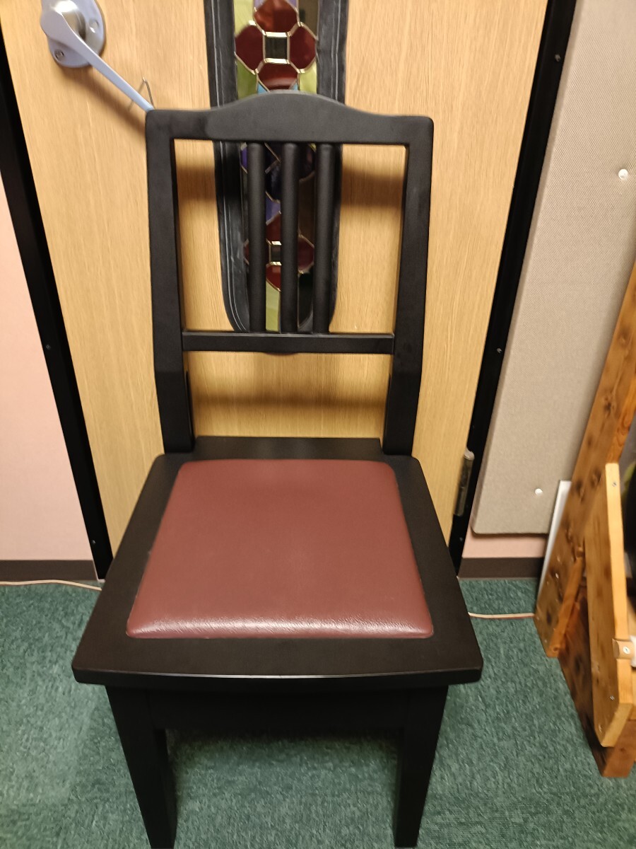 YAMAHA トムソン椅子 中古 YAMAHA トムソン椅子 半艶塗装 高低自在ピアノ専用椅子 NO.5A