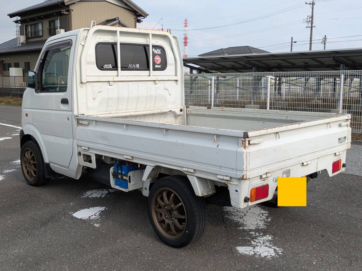 ★キャリトラ?５速?4WD?AC?PS付き?車検8年4月まで！錆少ない！軽トラ?切替式4WD?DA63T 全國陸送可能★愛知県★1萬スタート即決有★