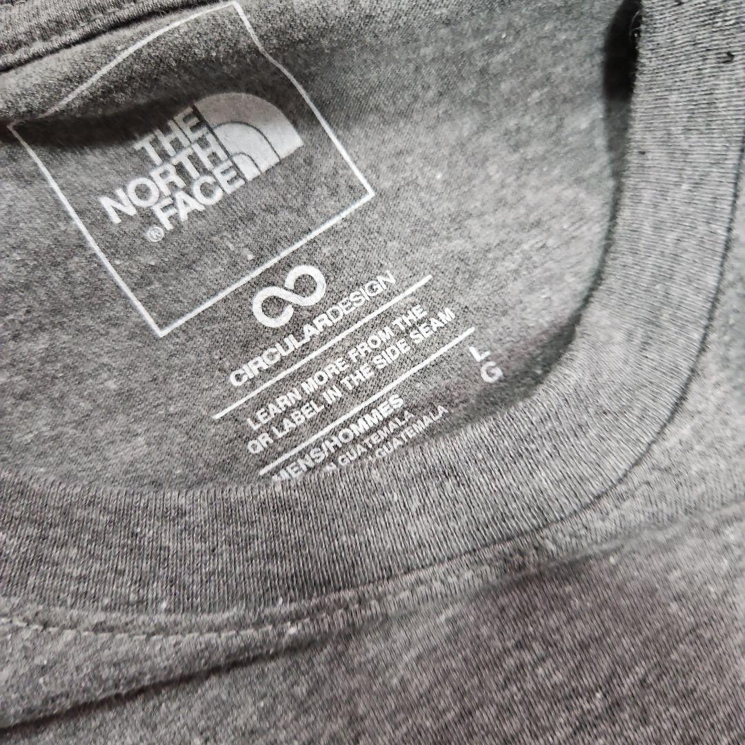 XL アメリカ ノースフェイス Tシャツ ロゴ ハーフドーム 山 グレー　the north face