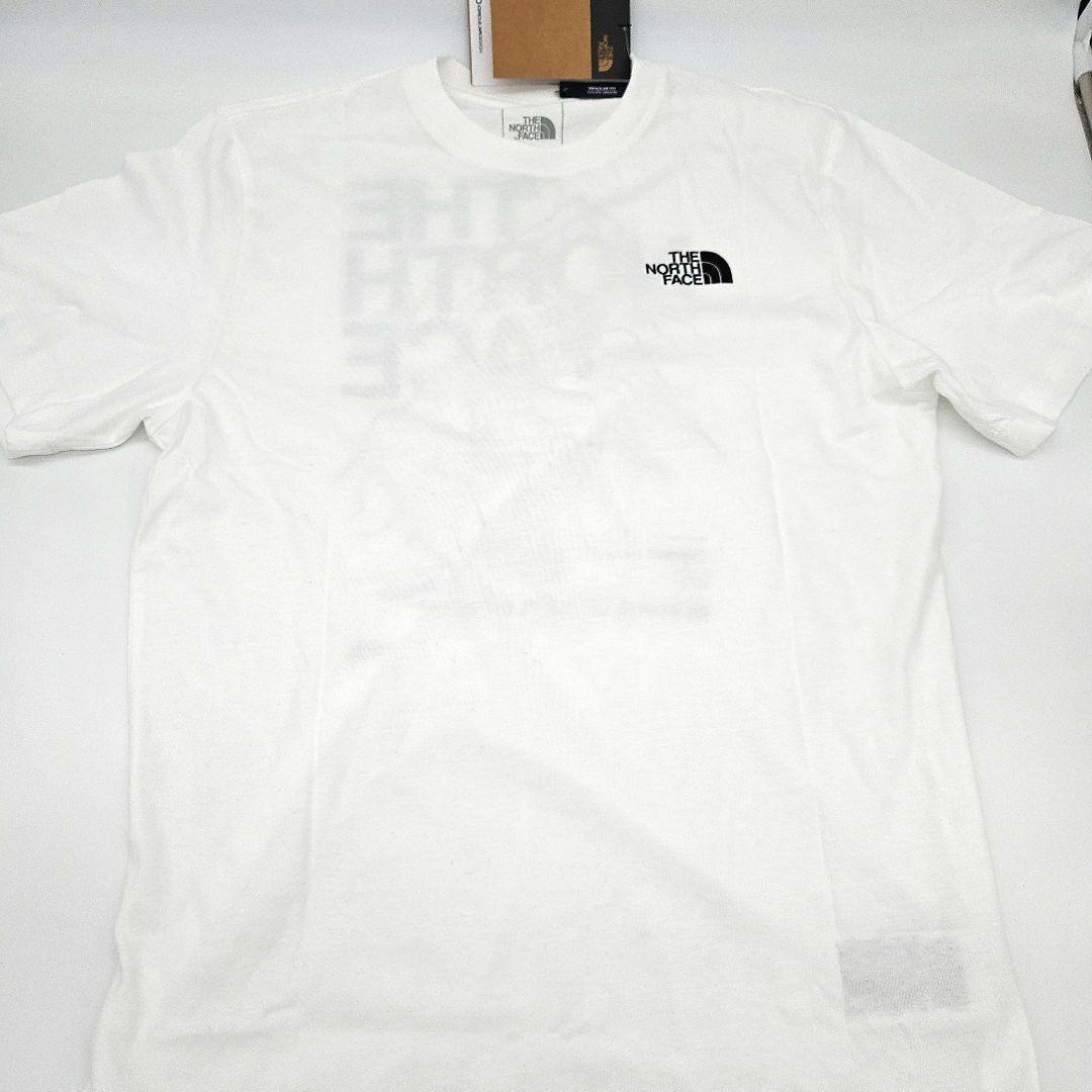 M アメリカ ノースフェイス Tシャツ ロゴ ハーフドーム 山 白 ホワイト　the north face