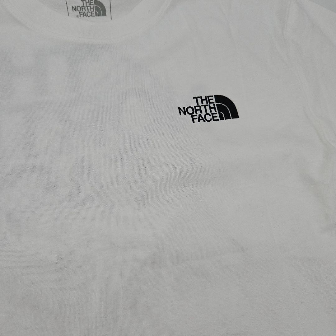 M アメリカ ノースフェイス Tシャツ ロゴ ハーフドーム 山 白 ホワイト　the north face