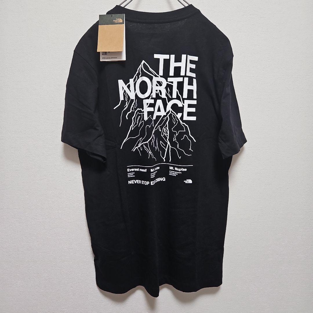 M アメリカ ノースフェイス Tシャツ ロゴ ハーフドーム 山 黒 ブラック　the north face