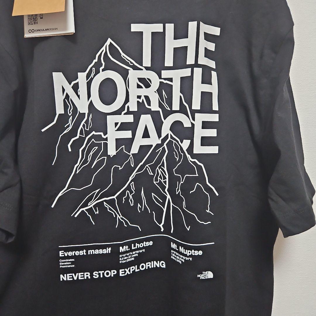 M アメリカ ノースフェイス Tシャツ ロゴ ハーフドーム 山 黒 ブラック　the north face