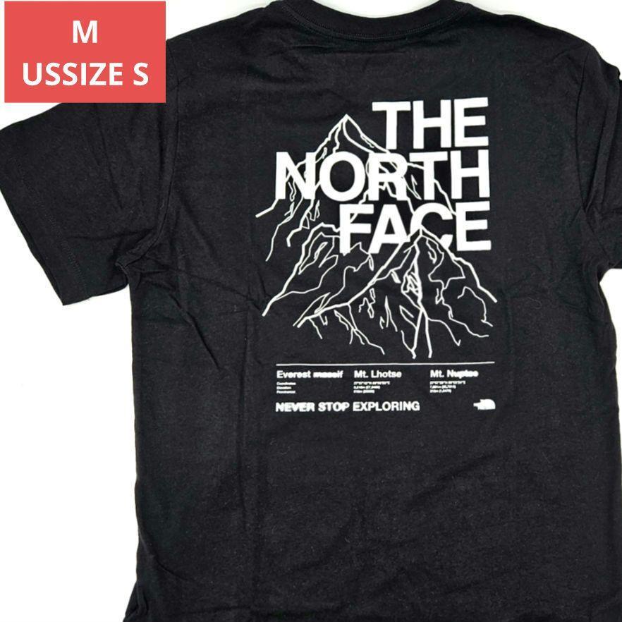 M アメリカ ノースフェイス Tシャツ ロゴ ハーフドーム 山 黒 ブラック　the north face