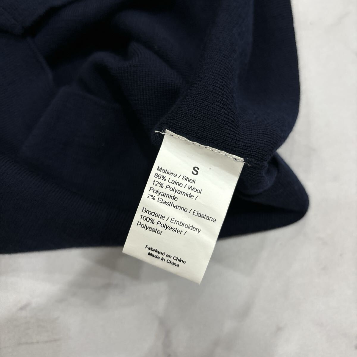 AD ＊ '高級(jí)感溢れる' 人気シルエット SONIA RYKIEL ソニアリキエル 長(zhǎng)袖 ボーダー柄 ドッキング タイト ワンピース S レディース 