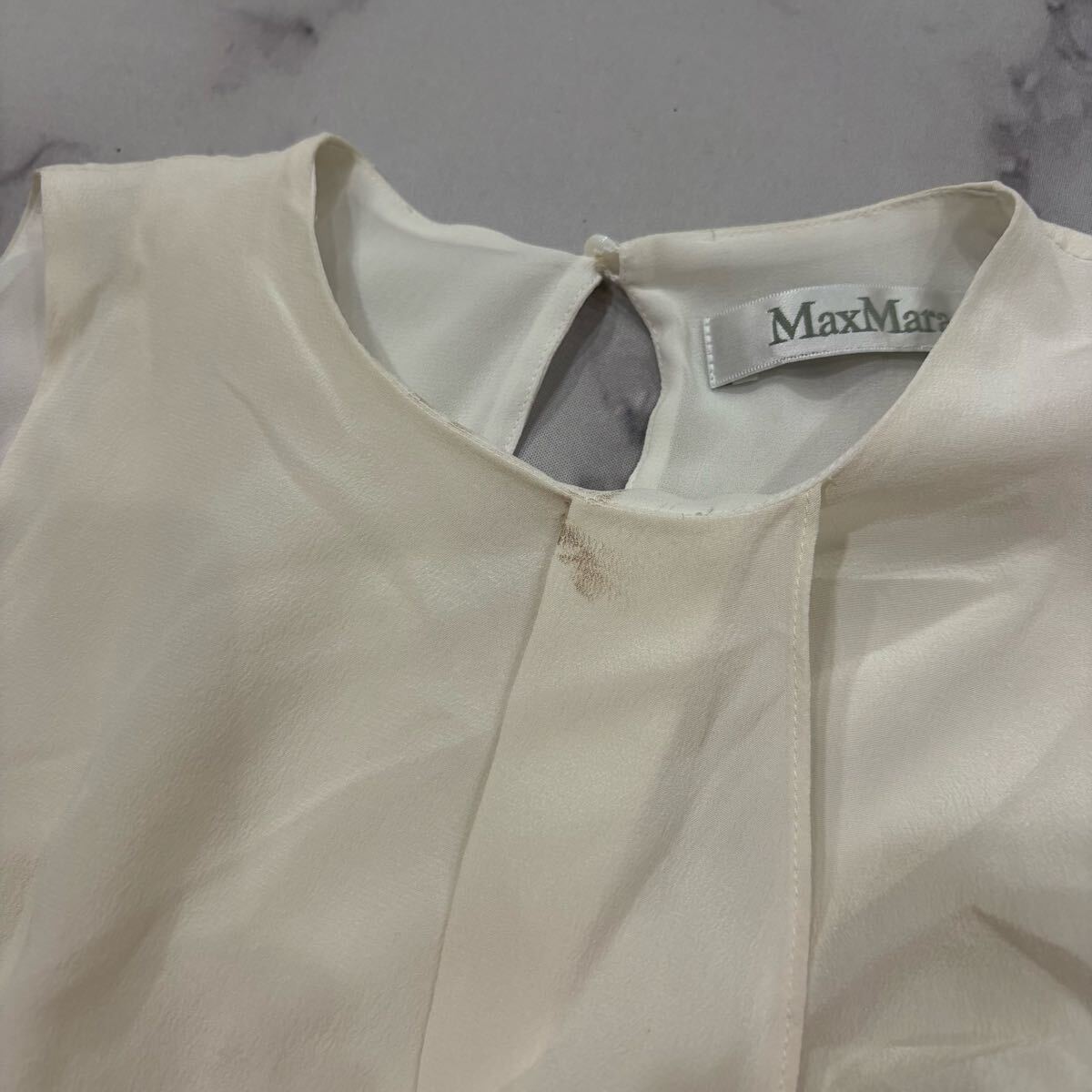 F■ 洗練されたデザイン '高級(jí)感溢れる' MAX MARA マックスマーラ 高品質(zhì) ノースリーブ タンクトップ ブラウス 婦人服 レディース トップス