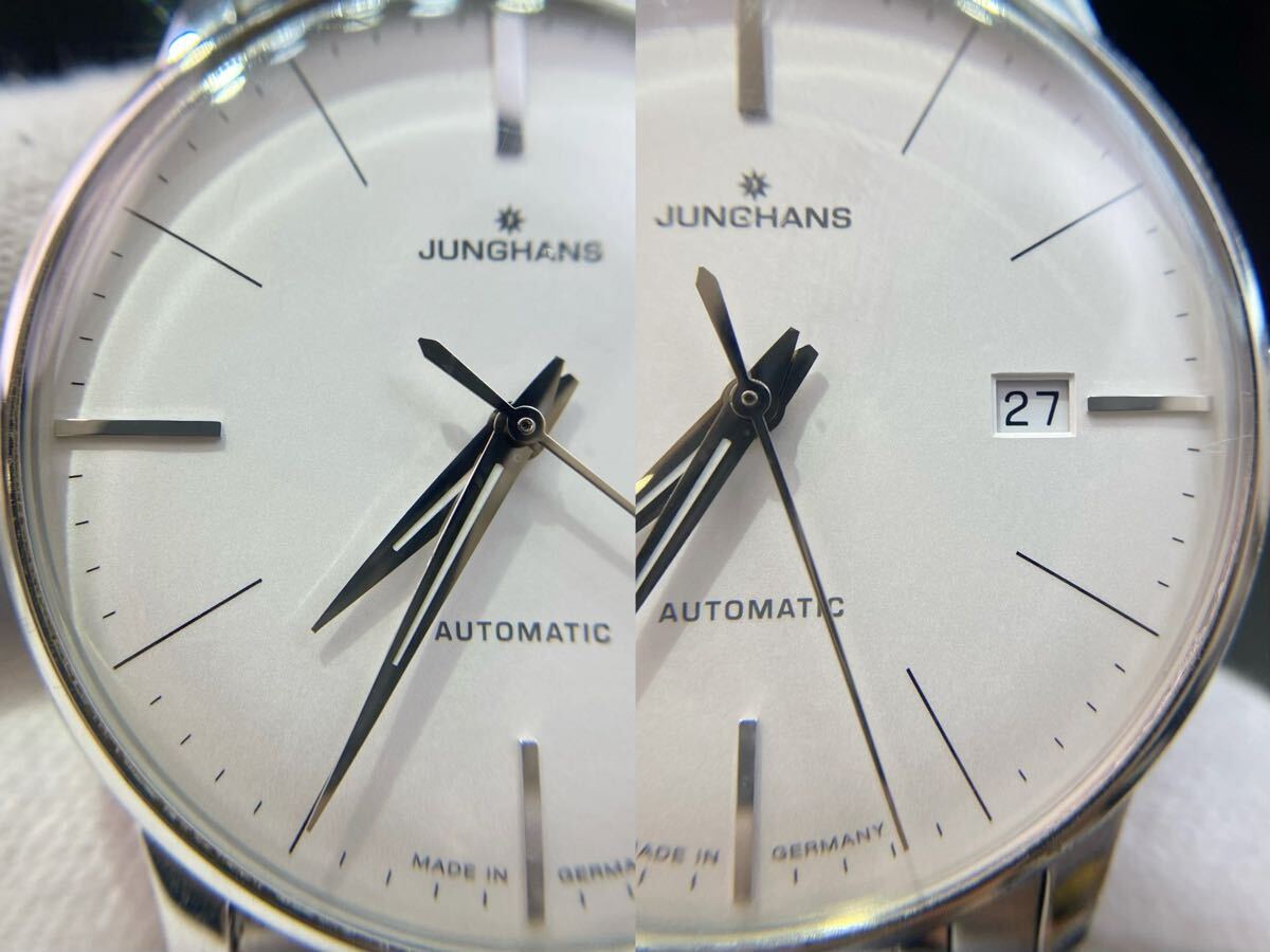 JUNGHANS наручные часы рабочий товар аналог самозаводящиеся часы 3 стрелки серебряный 027 4311 часы часы Junghans часы мужской каркас 