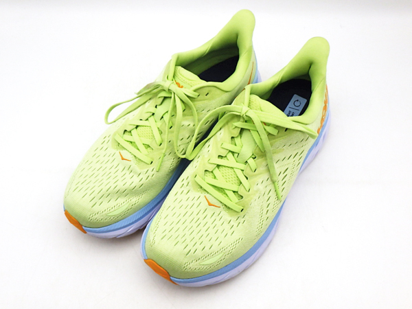 HOKA ホカ CLIFTON 8 クリフトン 8 GR9173 ランニングシューズ 27.5cm ペールグリーン メンズ 箱付