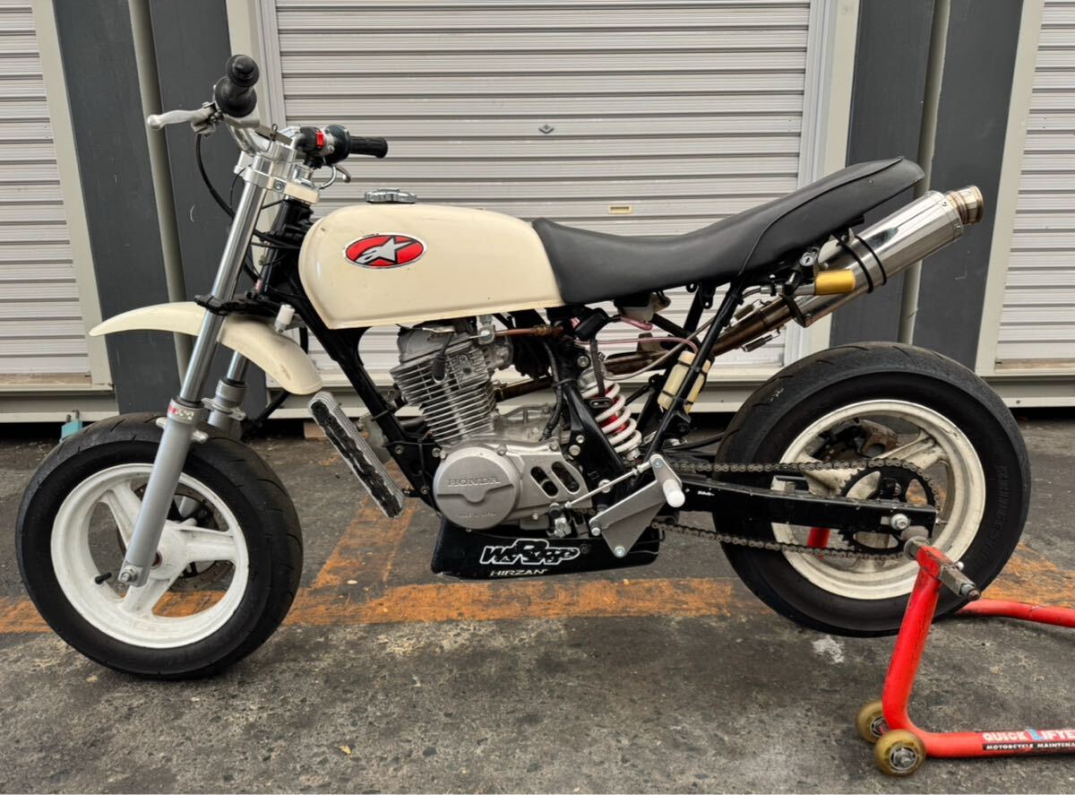 エイプ100で使用 純正 F.R ホイール ベアリング交換済み リム凹みなし ディスクローター付き HC07 APE100 ape50 XR50 XR100 NSF100 NSR50