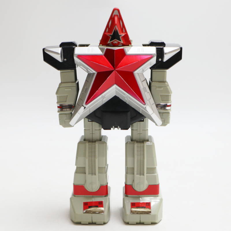 S06-s014 當(dāng)時物 バンダイ 超力戦隊オーレンジャー DX 超重合體 オーブロッカー 欠品あり