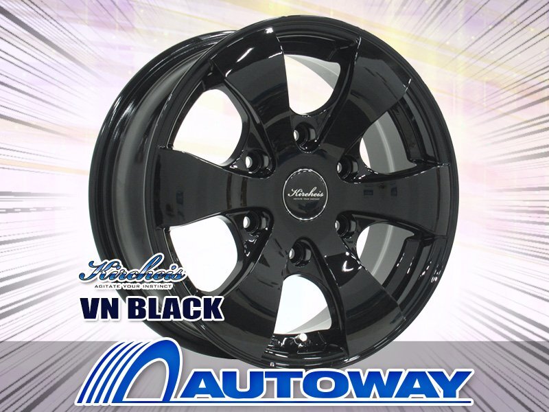 新品ホイール KIRCHEIS VN 16x6.5 +38 139.7x6 BLACK 4枚セット