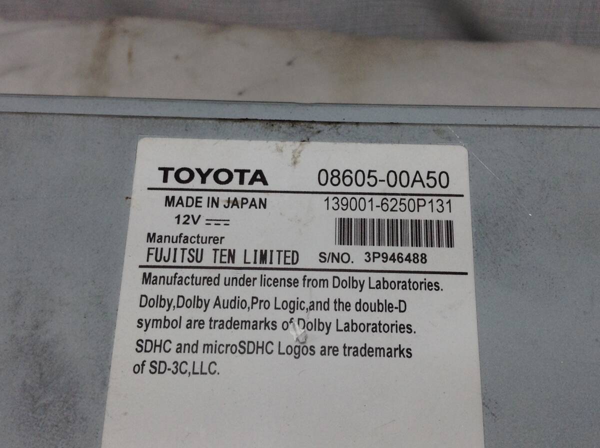  Toyota оригинальный NSZT-W66T Full seg встроенный текущее состояние доставка товар 