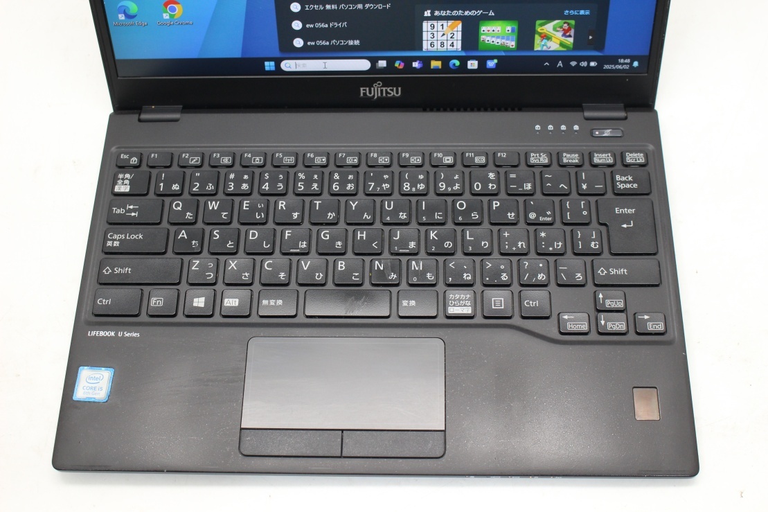 1846時(shí)間 中古良品 フルHD 13.3型 Fujitsu LIFEBOOK U939A Windows11 八世代 i5-8365u 8GB 256GB-SSD 無(wú)線 Office付 中古パソコン 管:1835s