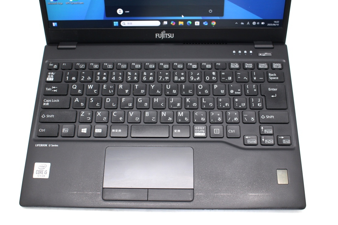 中古 フルHD 13.3型 Fujitsu LIFEBOOK U9310D Windows11 第10世代 i5-10310u 8GB NVMe 128GB-SSD カメラ 無(wú)線 Office付 管:1405s