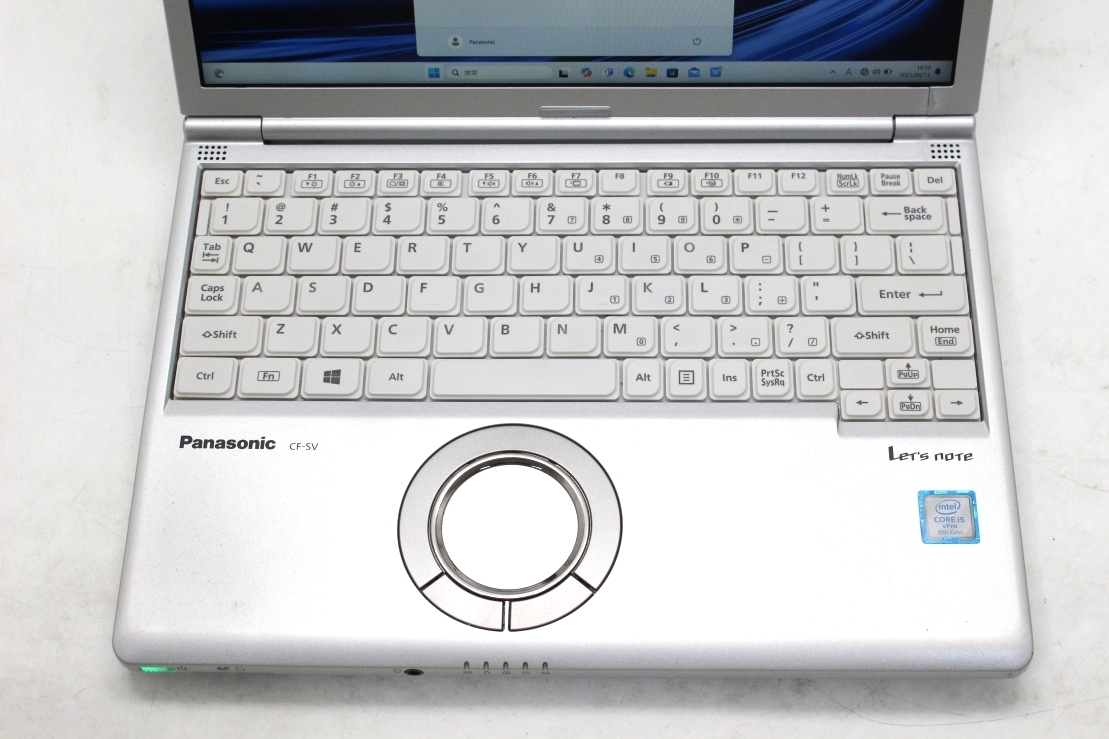 中古良品 フルHD対応WUXGA 12.1型 Panasonic Let's note CF-SV7R Windows11 八代 i5-8350u 16GB 256GB-SSD カメラ 無線 Office付 管:1029s