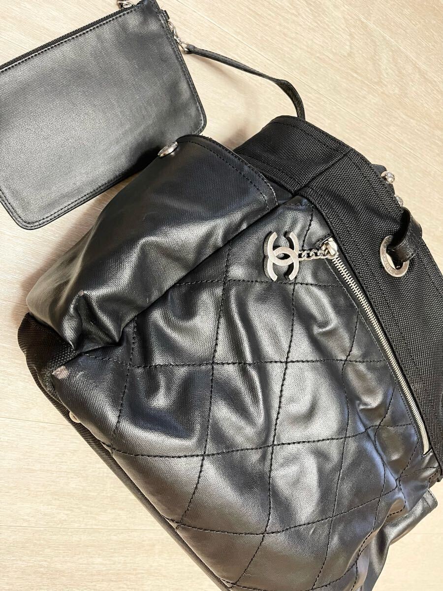 1000円～正規(guī)品 シャネル CHANEL ココマーク パリビアリッツ ポーチ付き シリアルシールあり ヴィンテージ トートバッグ ショルダーバッグ 