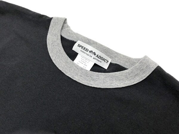 FTW Ringer T-shirt BLACK × GRAY XXL/黒トリムtシャツリンガーtシャツ半そで丸首カレッジ柄カレッジプリント古著風(fēng)アメカジユニセックス