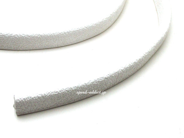 ヘルメット用リム（縁ゴム）WHITE 90cm/白フチゴムモールリブトリム縁巻きビンテージヘルメットリペア修理修繕交換內(nèi)裝外裝部品パーツ70s