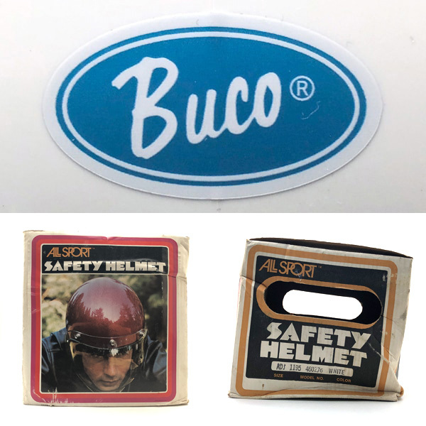 送料無料 內(nèi)裝加工済 Dead Stock 新品 箱付 BUCO WHITE 62cm/デッドストック白スモールブコbellビンテージヘルメット500txチョッパーバイク
