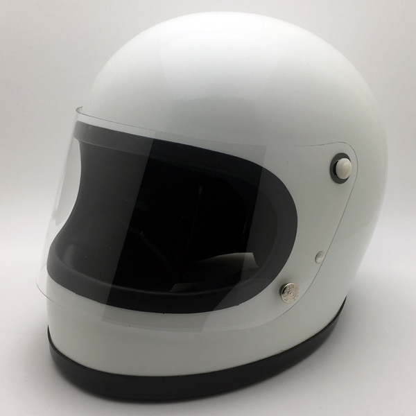 送料無料 Dead Stock 新品 箱付 BHVシールド付 SHOEI S-12 WHITE 60cm/デッドストックnosショウエイs12白族ヘルハーレー國(guó)産