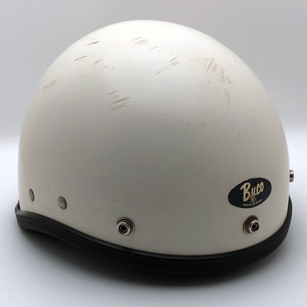 送料無料 BUCO TRAVELER WHITE/ブコトラベラー白ビンテージヘルメットガーディアンプロテクターバンタムスパルタンbellベルshortymchal70s