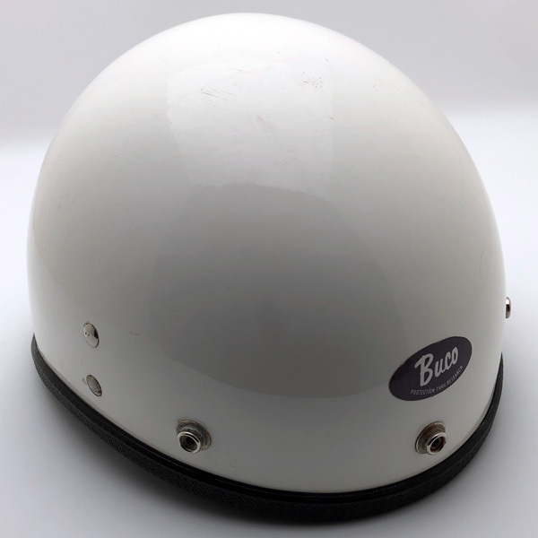 送料無料 Dead Stock 新品 純正チンカップ付 BUCO PROTECTOR WHITE/nosブコプロテクター白ビンテージヘルメットtravelerguardianspartan60s
