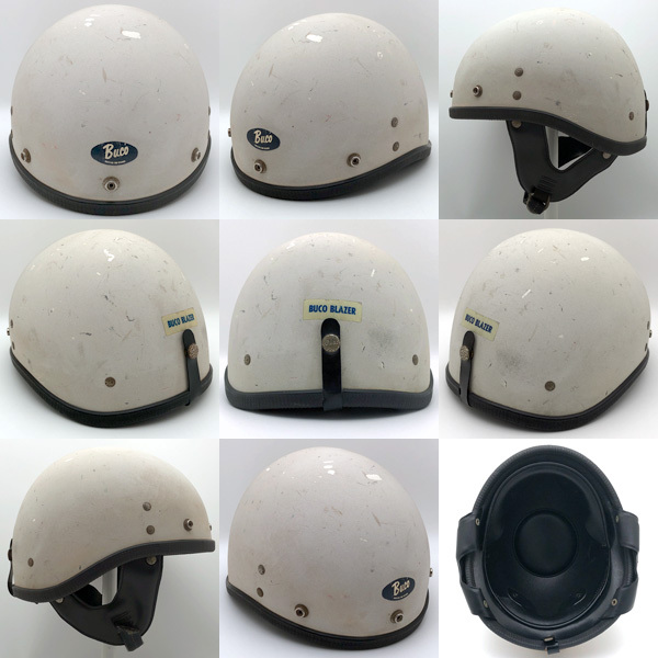 送料無料 BUCO BLAZER MATTE WHITE/ブコブレイザー白ビンテージヘルメットtravelerガーディアンプロテクターバンタムスパルタンbellベル70s