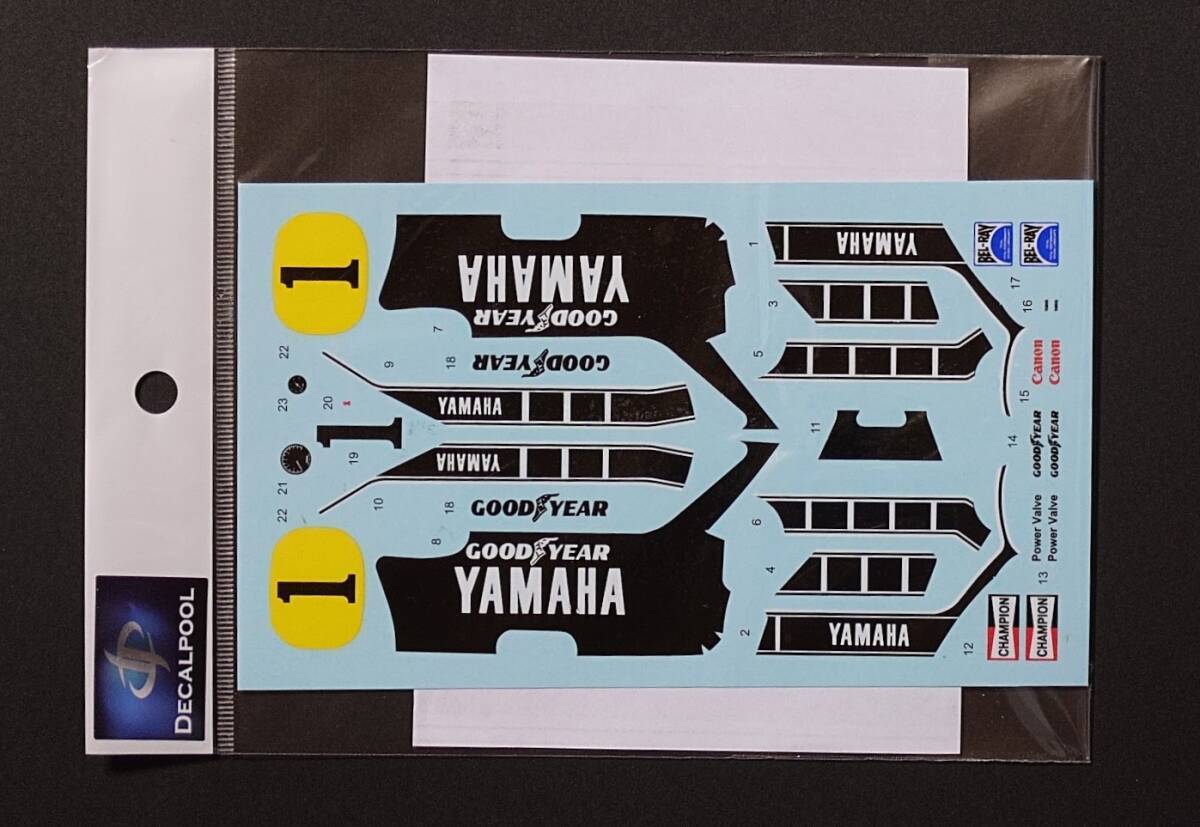  Tamiya 1/12 Yamaha YZR500 для переводная картинка только ke колено * осел -tsuDECALPOOL