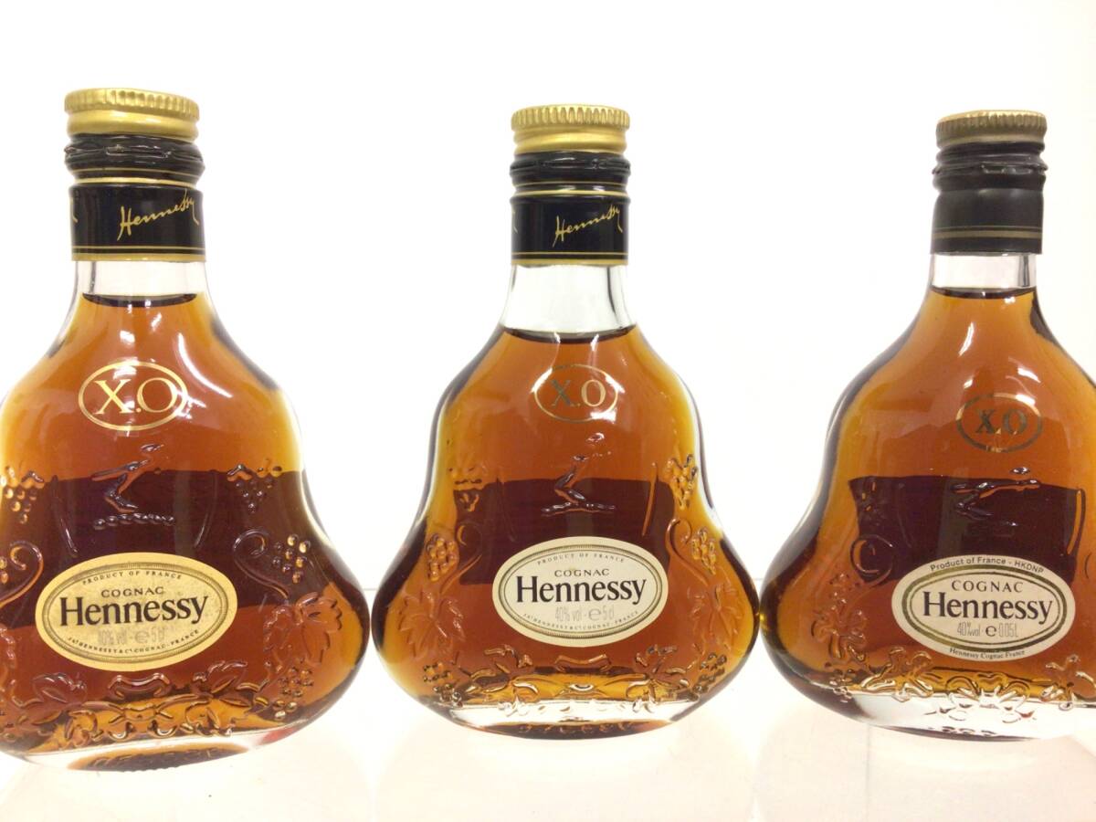 ヘネシーXOミニボトル50ml入り✕3本 ブランデー brandy ヘネシー XO ミニボトル3本セット 50ml 40