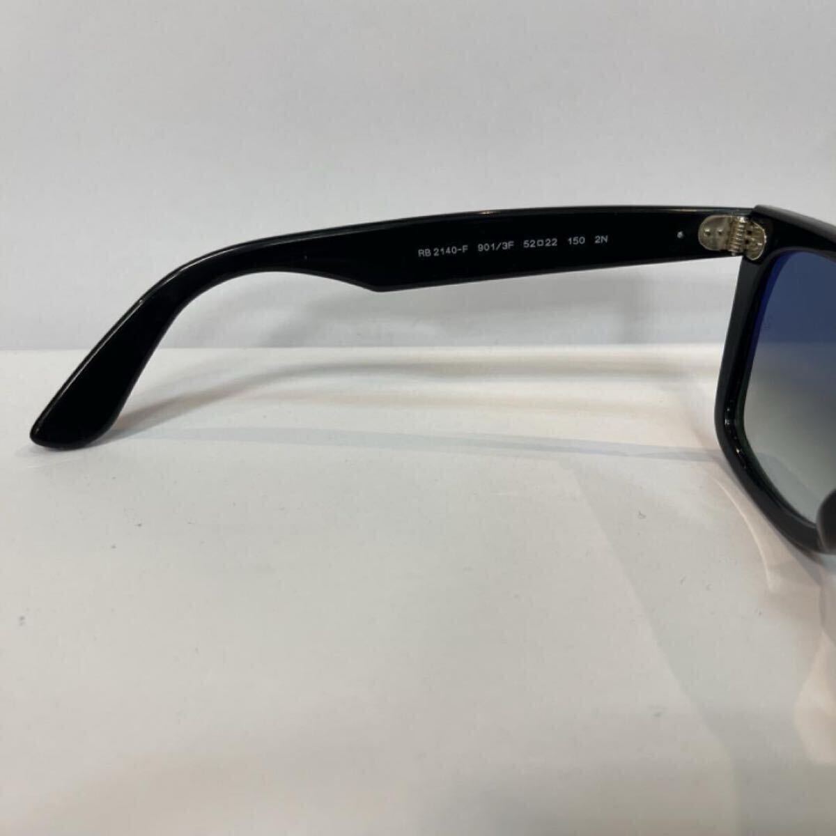 正規品RayBan レイバン ウェイファーラー WAYFARER RB2140F 901/3F 52ブラック/クリア　グラディエントブルー　アジアンフィット ケース茶