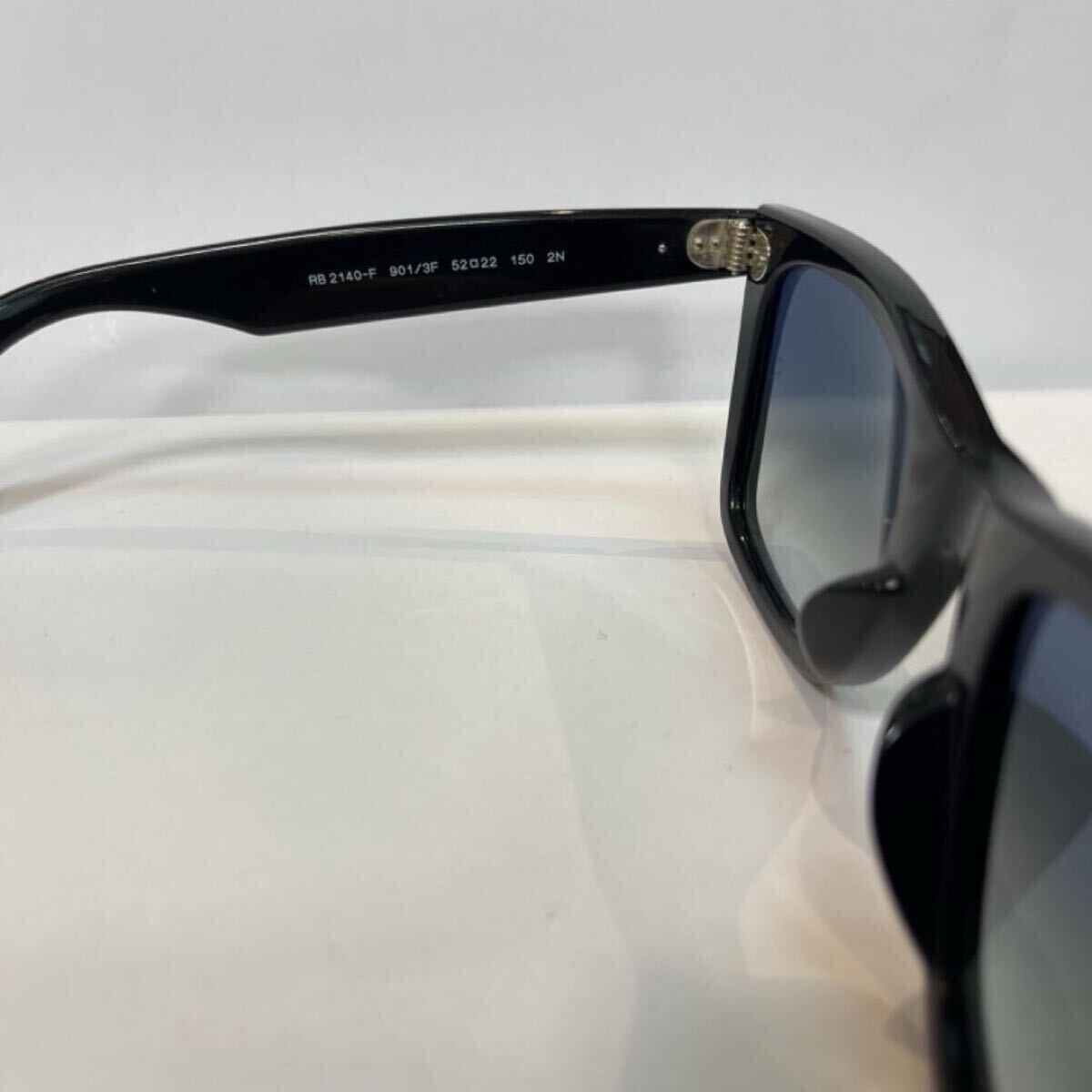 正規品RayBan レイバン ウェイファーラー WAYFARER RB2140F 901/3F 52ブラック/クリア　グラディエントブルー　アジアンフィット ケース茶