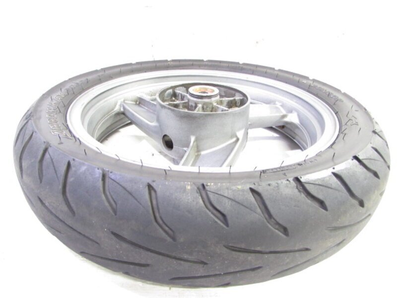ZEXT ZZ-R250 EX250H 溝有タイヤ付 純正 リアホイール 曲りなし 検※ ZZR250 GPX250R GPX250R2 エリミネーター250SE GPZ250R ZXR250 153M06