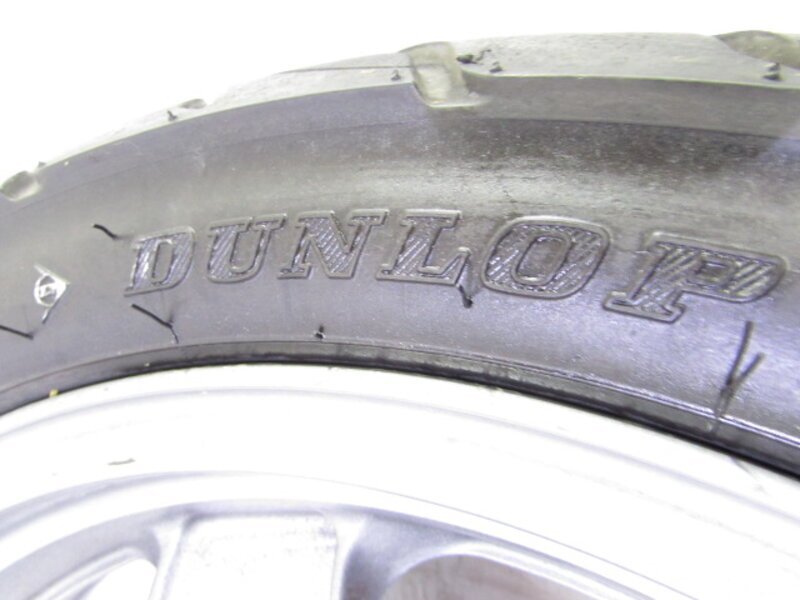 ZEXT ZZ-R250 EX250H 溝有タイヤ付 純正 リアホイール 曲りなし 検※ ZZR250 GPX250R GPX250R2 エリミネーター250SE GPZ250R ZXR250 153M06
