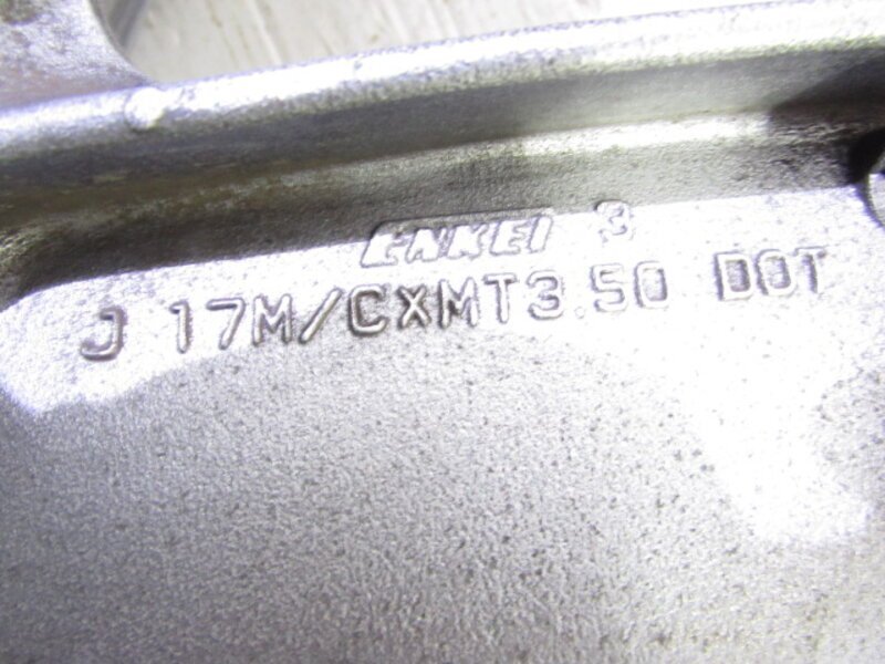 ZEXT ZZ-R250 EX250H 溝有タイヤ付 純正 リアホイール 曲りなし 検※ ZZR250 GPX250R GPX250R2 エリミネーター250SE GPZ250R ZXR250 153M06