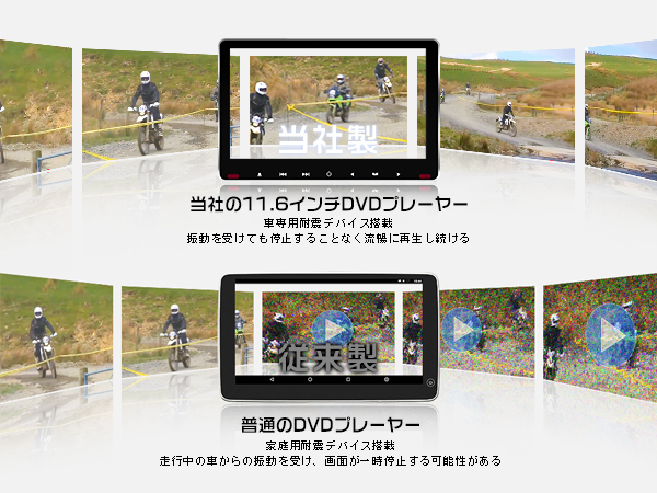 ティアナ J32 イヤホン進(jìn)呈 11.6インチDVDプレーヤー 車載モニター ヘッドレスト スロットイン式 耐震デバイス 1080p 2臺(tái)