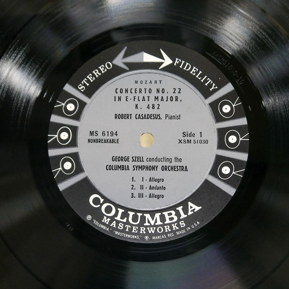 US запись ro вуаль kasadoshu/mo-tsaruto фортепьяно концерт no. 22 & 23 номер /COLUMBIA MS6194 LP