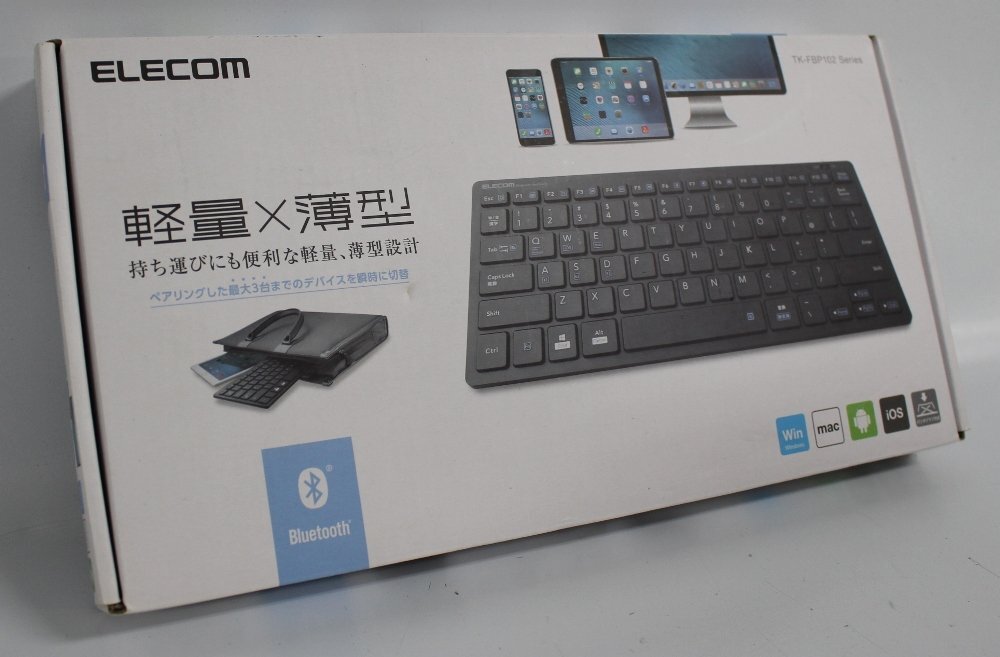  новый товар не использовался ELECOM TK-FBP102 Series легкий тонкий клавиатура 