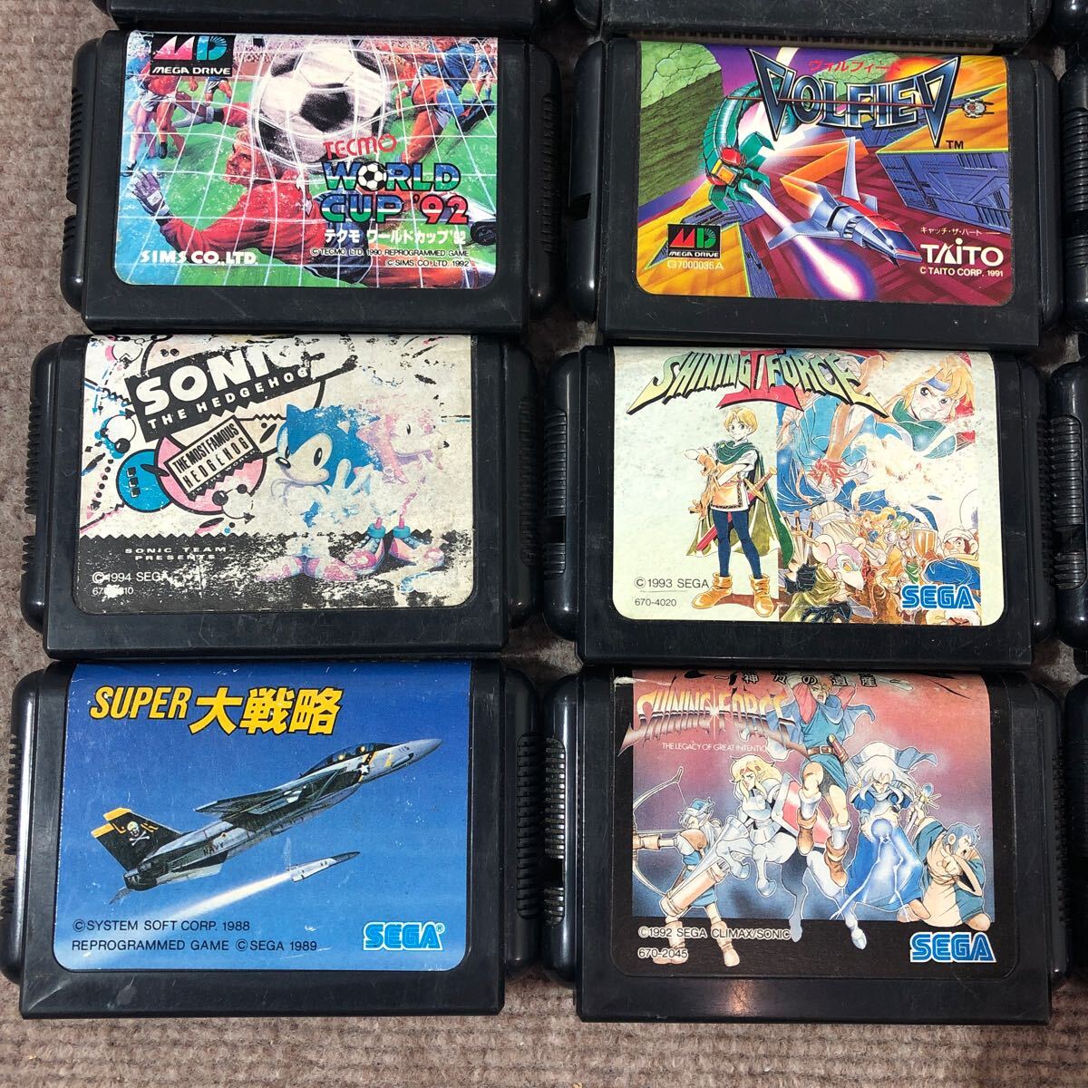 MEGA DRIVE Mega Drive soft игра .... Sonic Golf voru feed Aladdin Dragon Ball др. всего 19 пункт суммировать утиль 