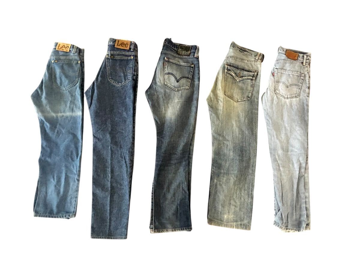1円スタート！デニムパンツ アソート10本セット　001 Levi's、Lee、他　 ジーンズ　レディース向き　 卸売　仕入れ　古着_画像4