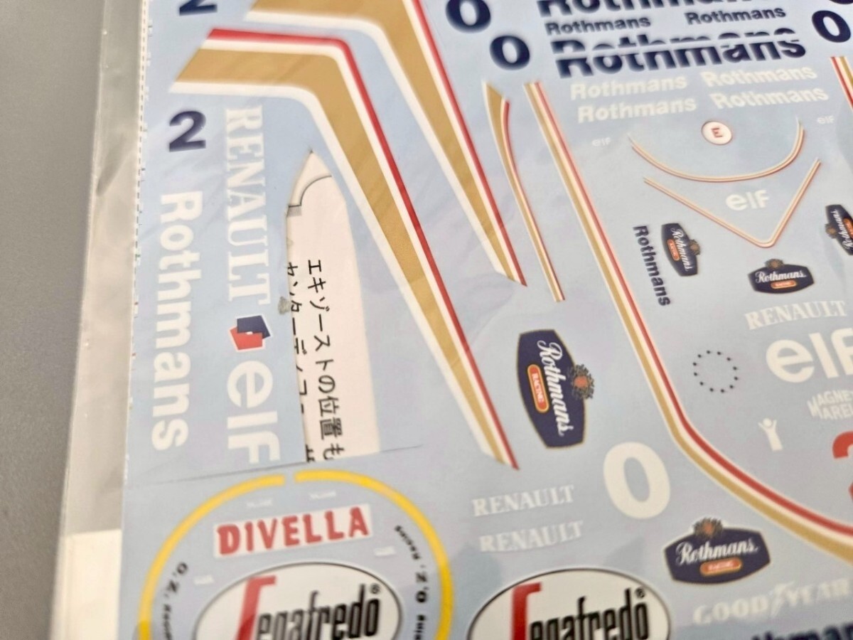  Junk! 1/20 Mu jiam коллекция Williams FW16 & FW16B переводная картинка Studio 27 Fujimi 