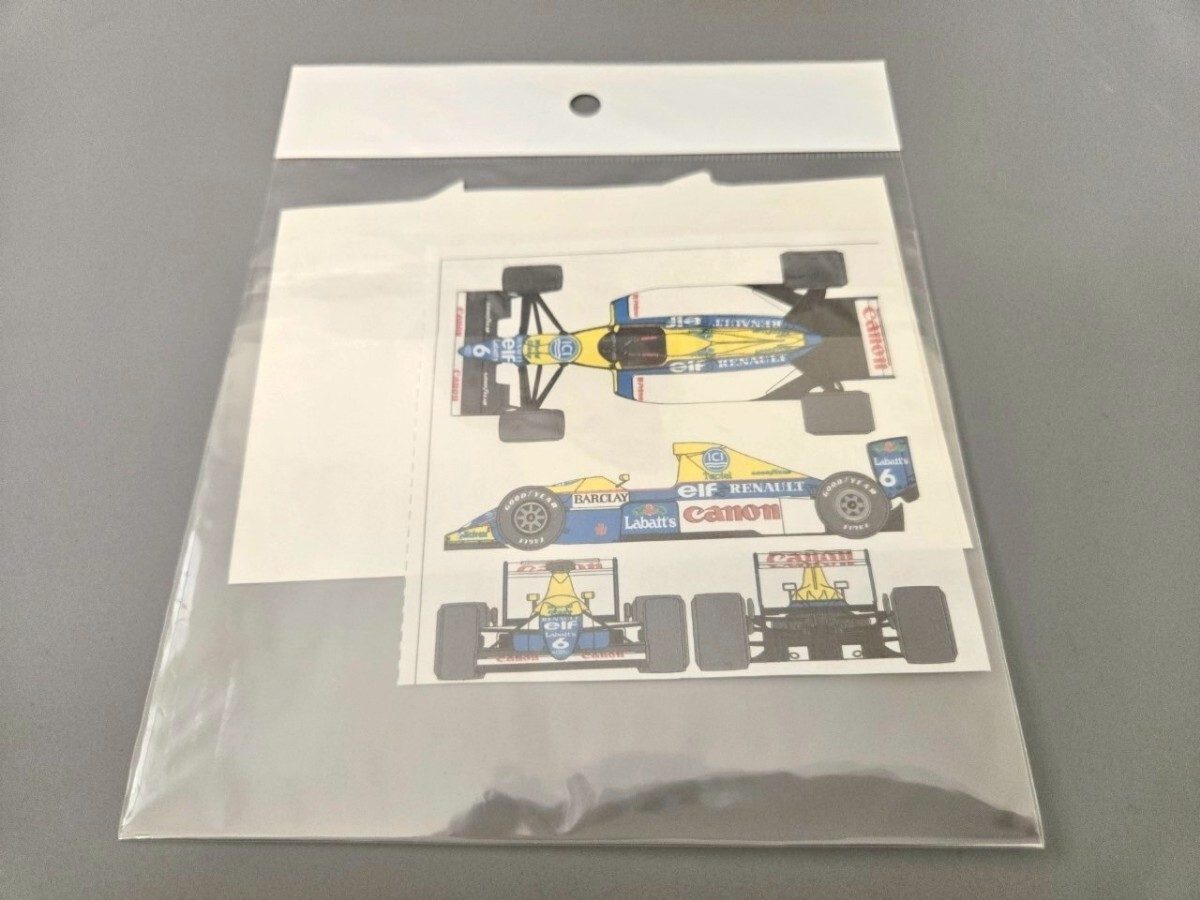  Junk! Mu jiam коллекция 1/20 Williams FW13 переводная картинка Studio 27 Tamiya 