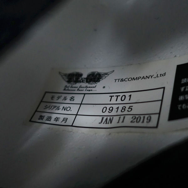 ★ TT&CO ティーティーアンドカンパニー フルフェイスヘルメット マットブラック サイズ表記なし 中古品 TT01 (0220527272)