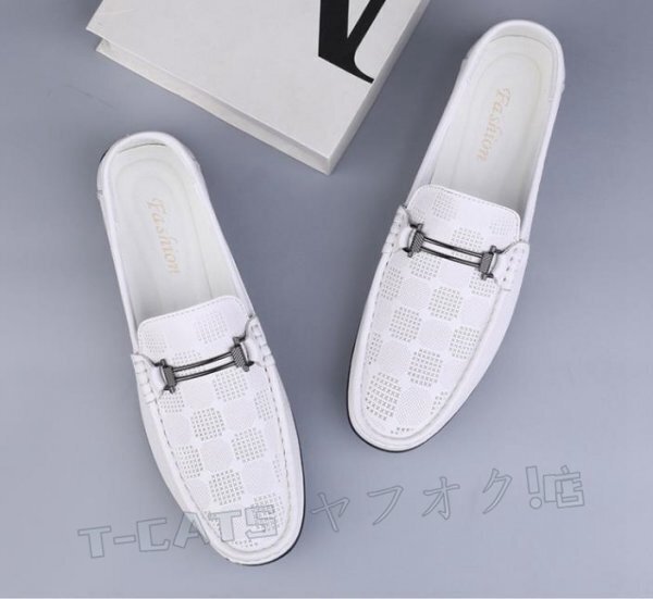 ☆新品ローファー スリッポン ドライビングシューズ カジュアルシューズ メンズ 柔らかい 春秋男性靴 白 サイズ選択可