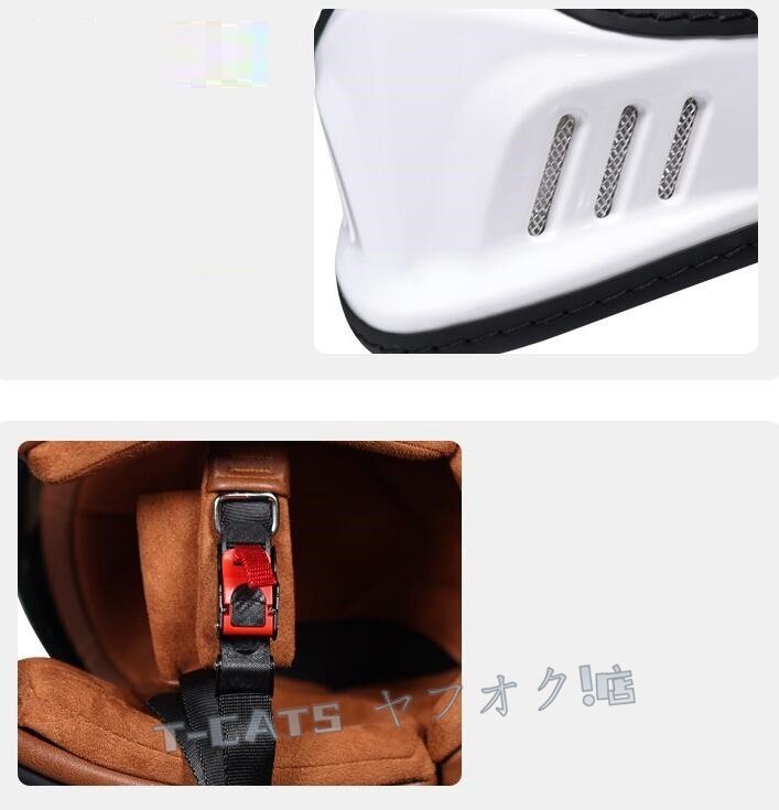 ☆新品フルフェイスヘルメット ダブルシールド 內(nèi)蔵サングラス ビンテージ ハーレー オフロード バイク ジェットヘルメット４色 グレー