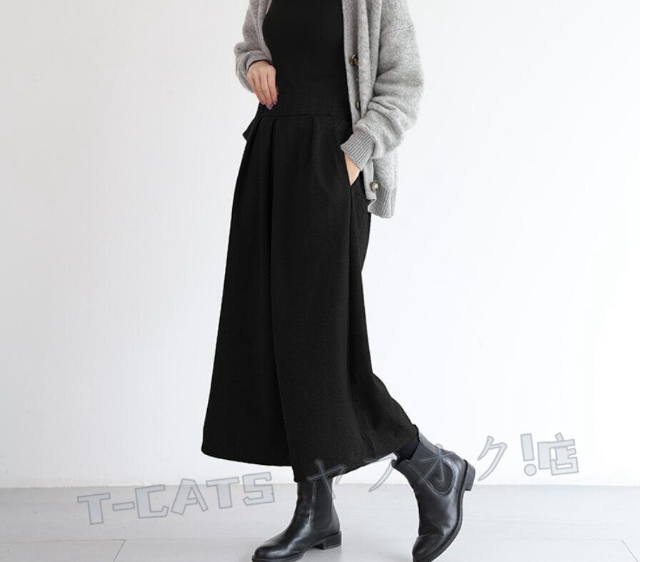 * новый товар женский широкий 9 минут длина брюки низ офис формальный body type покрытие шаровары лодыжка брюки серый 