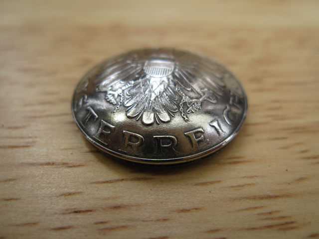 コンチョ　オーストリア　１０シリング　イーグル　２５ｍｍ_画像2